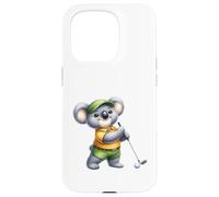 Adorable Koala Golfeur - Motif Koala Amusant Coque pour iPhone 15 Pro