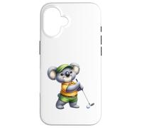 Adorable Koala Golfeur - Motif Koala Amusant Coque pour iPhone 16