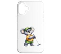 Adorable Koala Golfeur - Motif Koala Amusant Coque pour iPhone 16 Plus
