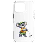 Adorable Koala Golfeur - Motif Koala Amusant Coque pour iPhone 16 Pro