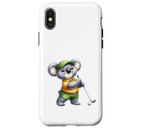 Adorable Koala Golfeur - Motif Koala Amusant Coque pour iPhone X/XS