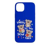Adorable Koala pour la rentrée Scolaire Heureux de Voir Votre Visage Coque pour iPhone 14 Plus
