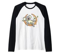 Adorable Koala Relaxant sur Une Branche pour Les Amoureux des Animaux Australie Manche Raglan