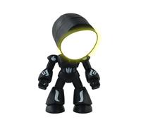 Adorable lampe droïde, figurine lumineuse de dessin animé créatif, lampe LED avec lueur chaude, jouet d'éclairage ambiant décoratif pour pièces, lumière robot avec style mignon, décoration de table po