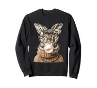 Adorable Lapin avec Chewing-Gum - Coquette d'automne Confortable Sweatshirt
