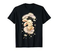 Adorable Lapin Flottant sur graines de Pissenlit Amoureux des Lapins T-Shirt