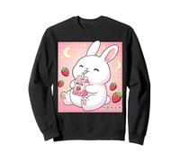 Adorable Lapin Fraise Lait Kawaii Art Japonais Sweatshirt