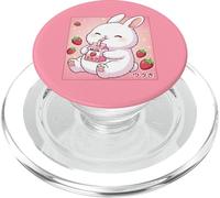 Adorable Lapin Fraise Lait rétro Japonais Art Kawaii PopSockets PopGrip pour MagSafe