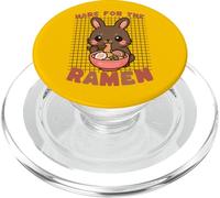 Adorable Lapin Mangeant des Ramen Art Gourmand Kawaii PopSockets PopGrip pour MagSafe