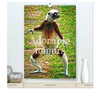 Adorable lemurs (High Quality Premium Wall Calendar 2026 DIN A2 portrait),CALVENDO 12 Month Wall Calendar: Madagascar is the exclusive and endemic home of lemurs