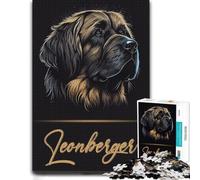 Adorable Leonberger Puzzle en Bois 1000 pièces, Cadeau Loisir | Puzzle pour passionné - activité sans écran avec moment puzzle seul ou à plusieurs.
