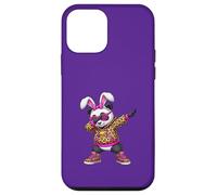 Adorable léopard Dabbing Bunny Panda Happy Easter Girl Kid Women Coque pour iPhone 12 Mini