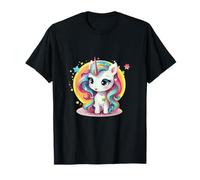 Adorable licorne avec étoiles vives T-Shirt