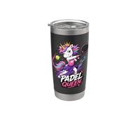 Adorable Licorne De Padel, Reine Du Padel, Terrain Gobelet isotherme en acier inoxydable double paroi