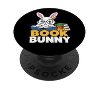 Adorable Livre Lapin lisant Un Graphique d'étude sur Les Animaux PopSockets PopGrip Adhésif