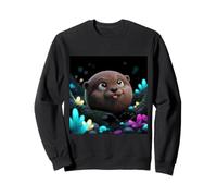 Adorable Loutre Kawaii drôle garçons Filles Costume Peluche mème Sweatshirt