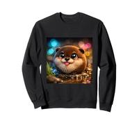 Adorable Loutre Kawaii drôle garçons Filles Costume Peluche mème Sweatshirt