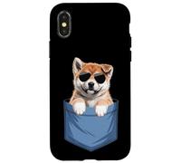 Adorable maman Akita Inu Lover Dog Mom Coque pour iPhone X/XS