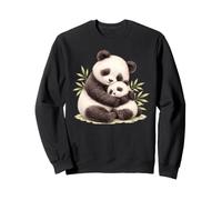 Adorable Maman Panda et bébé Ours câlinant Sweatshirt