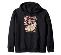 Adorable maman poule avec motif floral Sweat à Capuche