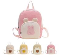 Adorable mini sac à dos de dessin animé pour enfants, garçons et filles, sac léger en toile pour tout-petits, parfait pour l'école et le quotidien Transport Chien Cabine Air France (One Size)