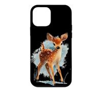 Adorable Motif de cerf pour Les Jeunes Animaux et Les Amateurs de Faon Coque pour iPhone 12 Mini
