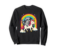 Adorable Motif de Raton Laveur, Licorne, Arc-en-Ciel, Kawaii, Magique Sweatshirt