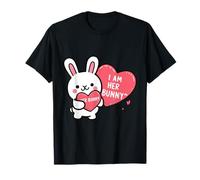 Adorable Motif « I Am Her Bunny Heartfelt Love » T-Shirt