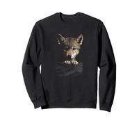 Adorable Motif Loup de Poche pour Amoureux des Animaux Sweatshirt