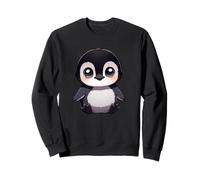 Adorable Motif Pingouin de Dessin animé Sweatshirt