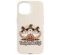 Adorable Motif Poulet sorcière Tonight We Fly Halloween Coque pour iPhone 15