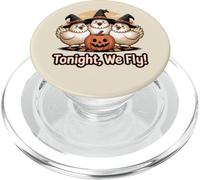 Adorable Motif Poulet sorcière Tonight We Fly Halloween PopSockets PopGrip pour MagSafe