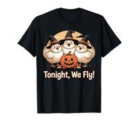 Adorable Motif Poulet sorcière Tonight We Fly Halloween T-Shirt