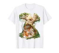 Adorable Motif Renard Amant T-Shirt