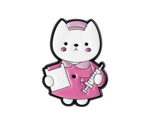 Adorable Nurse Kitten Brooch Corsage Pin with Cartoon Design for Professionals Friend Gifts and Fashion Jewelry Gift