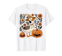 Adorable oie avec Citrouille Jack O Lantern Halloween Day Girls T-Shirt