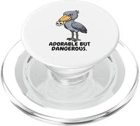 Adorable Oiseau Manga Cigogne mais Dangereux PopSockets PopGrip pour MagSafe
