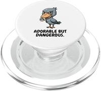 Adorable Oiseau Manga Cigogne mais Dangereux PopSockets PopGrip pour MagSafe