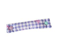 Adorable organiseur de bureau en tissu coloré avec clip de gestion des cordons et sangle métallique pour câble d'écouteurs, organiseur de câbles en tissu portable