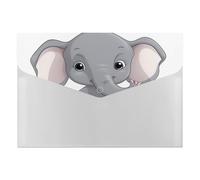 Adorable organiseur de documents en accordéon à 6 poches avec étiquettes et enveloppes en plastique avec fermeture à pression 33 x 23 cm