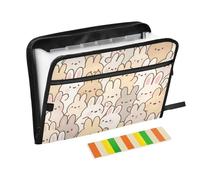 Adorable organiseur de fichiers extensible avec 13 poches format A4 avec fermeture éclair pour dossiers extensibles Accordéon