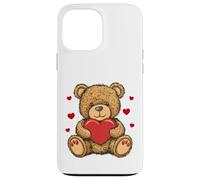 Adorable ours en peluche avec coeur - Peluche d'amour Coque pour iPhone 13 Pro Max