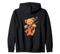 Adorable ours en peluche jouant d'un violoncelliste Sweat à Capuche