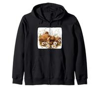 Adorable Ours endormi dans Un Costume de Marguerites pour la Saison de Floraison Sweat à Capuche