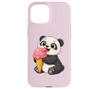 Adorable Ours Panda Kawaii avec Glace été Coque pour iPhone 15