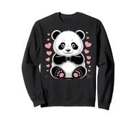 Adorable Panda avec cœurs, Ours Kawaii, Style Amour Sweatshirt