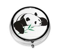 Adorable panda, ce petit pilulier de voyage rond à trois compartiments est parfait pour stocker des médicaments quotidiens, des vitamines et en déplacement.