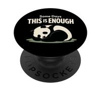 Adorable Panda endormi pour la récupération du Stress PopSockets PopGrip Adhésif