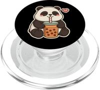 Adorable panda kawaii buvant du thé aux perles pour filles PopSockets PopGrip pour MagSafe