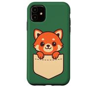 Adorable panda rouge de poche, animal de la forêt Coque pour iPhone 11